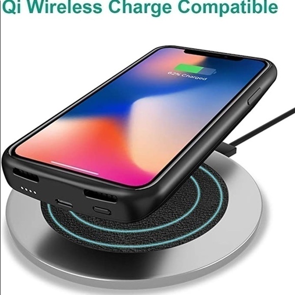 NWT NEWDERY - iPhone X Xs Battery Case with Wireless Charging - Black - Picture 9 of 9
